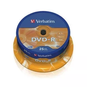 Verbatim DVD-R Matt Silver, 4.7GB, 16x, 25 bucati (43522)