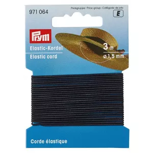 Prym Elastic 1.5 mm, tip snur 971064 -negru 971064