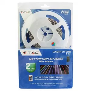 V-TAC Kit banda, 60 LED-uri SMD5050, RGB, rola 5 m
