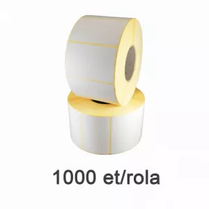 ZINTA Role etichete de plastic albe 50x30mm, 1000 et./rola - 50X30X1000-PP