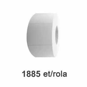 ZINTA Role etichete de plastic albe 102x76mm, PE, 1885 et./rola - 102X76X1885-PE