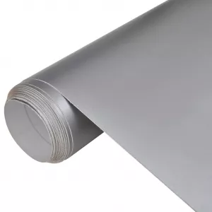 vidaXL Folie auto mată argintie rezistentă la apă fără bule 500 x 152 cm