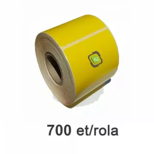 ZINTA Role etichete semilucioase 100x70mm galbene, 700 et./rola - 100X70X700-SGP-YEL