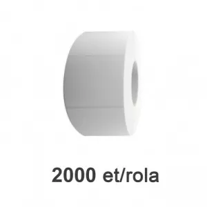 ZINTA Role etichete de plastic albe 104x75mm, 2000 et./rola - 104X75X2000-PE