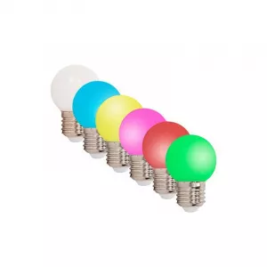 generic Set 6 Becuri LED, colorate, soclu E27