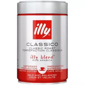 Illy Cafea macinata Espresso medium, 250gr./cutie metalica