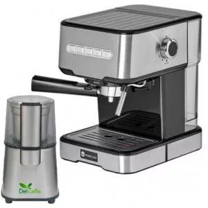 Studio Casa Pachet Espresso Mio SC2001 + Rasnita Del Caffe Grind Master (Negru/Argintiu)