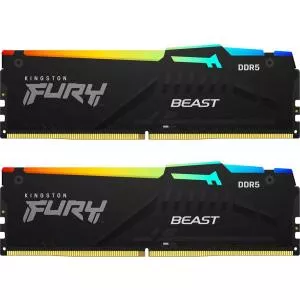 Kingston Fury Beast RGB 64GB (2x32GB) DDR5 6000MHz CL40  KF560C40BBAK2-64