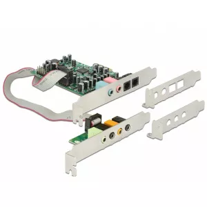 Delock PCI Express 7.1 - 24 Bit / 192 kHz cu TOSLINK In / Out