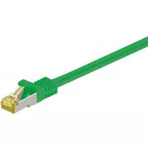 Goobay Cablu patch SFTP CAT7 mufat 1m verde RJ45 tata - RJ45 tata