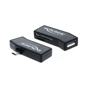 Delock Micro USB OTG Card Reader + 1 x USB port 91730