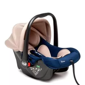 Juju Cos Auto Baby Boo i-Size, R129, 0 -15 luni, Albastru/Bej