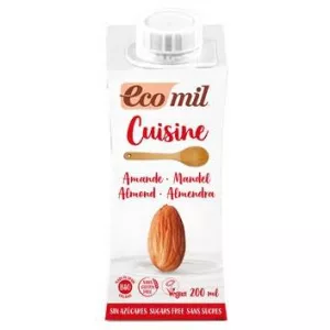 Ecomil Crema vegetala bio gatit din migdale natur 200 ml