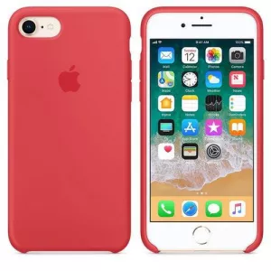 Apple MRFQ2ZM/A Silicone pentru iPhone 7/iPhone 8 (Rosu)