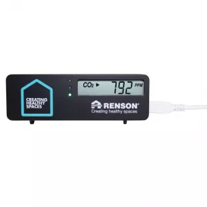 Renson Dispozitiv pentru masurarea concentratiei de dioxid de carbon din incaperi, dotat si cu termometru