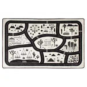 Chilai Home Black City 100x160 cm -, Negru