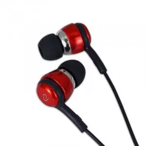 Esperanza Casti stereo cu microfon EH192R, Negru/Rosu