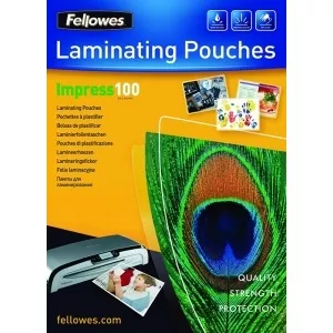 Fellowes A3 Glossy 100 Micron Laminating Pouch - 100 pack 5351205