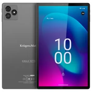Kruger&Matz Tableta KrugerandMatz Eagle 1077S, Procesor MediaTek MT8768A Octa-Core, Ecran IPS 10.1inch, 6GB RAM, 128GB Flash, 5MP, Wi-Fi, Bluetooth, 4G, Android (Gri)