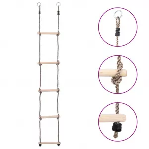 vidaXL Scară cu 5 trepte, 210 cm, lemn masiv de pin 93150