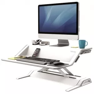 Fellowes Lotus™ Sit-Stand Workstation - White  0009901