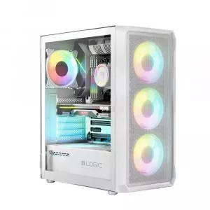 Logic Carcasa Portos ARGB Midi White