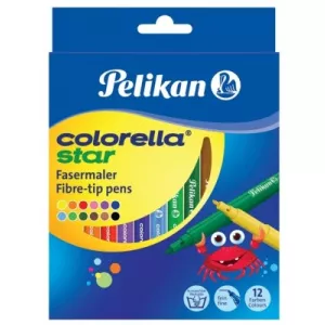 Pelikan Carioca colorella star C302 set 12 culori varf 0.8 mm 814508