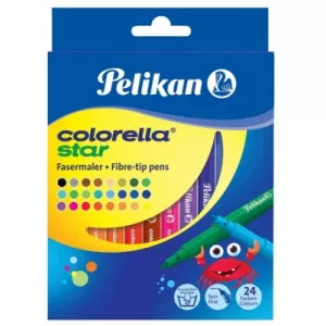 Pelikan Carioca colorella star C302 set 24 culori varf 0.8 mm 814522