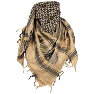 M.F.H. Shemagh negru crem esarfa arab, 115 x 110 cm, 100% bumbac