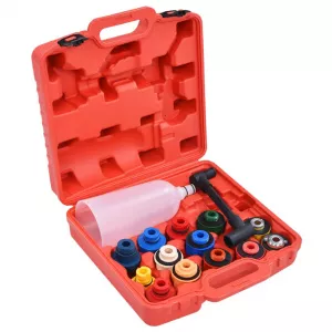 vidaXL Set cu pâlnie pentru înlocuire ulei de motor, 16 piese 210561