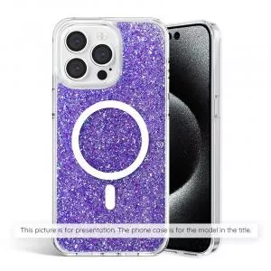 Techsuit Xiaomi Poco X6 Pro - Sparkly Glitter - Purple