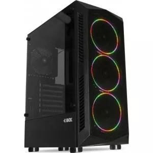 iBOX Carcasa PC Lupus 27 Midi-Tower ATX microATX Negru