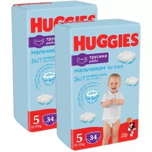 Huggies Pants Jumbo, Nr 5, Boy, 12-17 kg, 68 buc