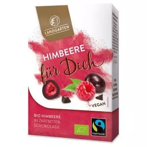 Landgarten Zmeura in ciocolata neagra - Eco 90g