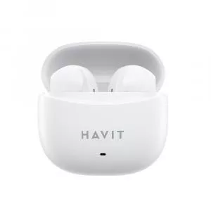 Havit Casti TW941, Bluetooth 5.3, TWS, Open-Ear, Control tactil, Alb