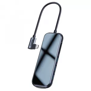 Baseus Adaptor Multihub Multifunctional Type-C Deep Grey (3xUSB3.0 + HDMI 4K + SD/TF + PD)