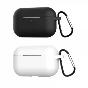 KRASSUS Set 2 huse de protectie pentru Apple AirPods PRO, negru, alb HUFIS005
