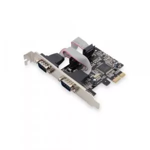 ASSMANN Adaptor Digitus DS-30000-1, PCI-Express - 2x Serial, Low Profile Bracket