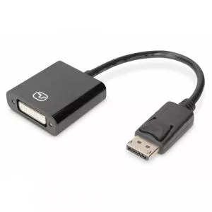 ASSMANN Adaptor Digitus by DVI DB-340414-001-S, DisplayPort male - DVI 24+5 female, Black