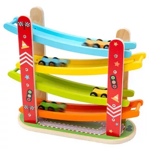 Bigjigs Rampa etajata pentru masinute, Multicolor