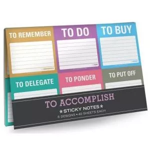 Knock Knock To Accomplish Sticky Note Packet