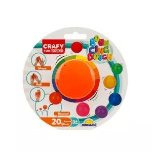 CRAFY Plastilina colorata, Portocaliu, 20 g