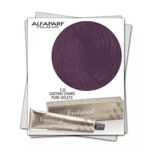 Alfaparf Vopsea Permanenta - Evolution of the Color nuanta 5.22 Castano Chiaro Pure Violets 60ml