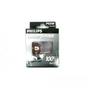 Philips Bec frana/pozitie spate/semnal PY21W Silvervision 12496SVB2