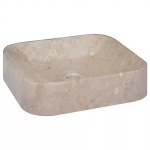 vidaXL Chiuvetă, gri, 40x40x10 cm, marmură 149182