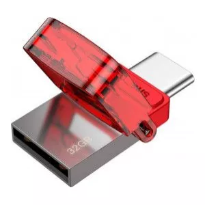 Baseus Red Hat USB si Type-C 32GB Rosu