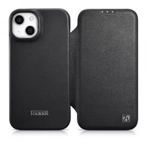 iCarer CE Premium Leather Folio Case iPhone 14 Plus     black (WMI14220715-BK)
