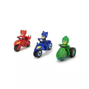 Dickie Toys Set 3 Motociclete Eroi In Pijama Cu 3 Figurine