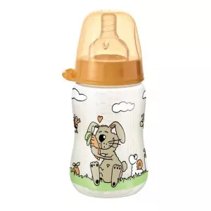 nip Biberon gat larg Unisex PP 260 ml, tetina silicon, debit mediu,0+ 35040