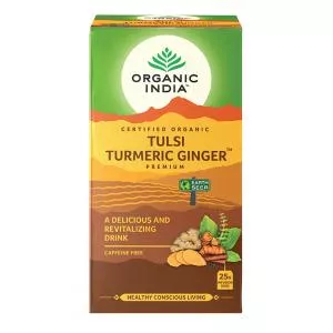 Organic India Ceai Adaptogen Turmeric si Ghimbir 25 plic